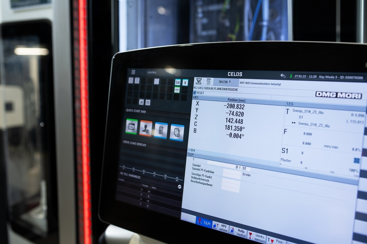 Steuerungsdisplay einer Maschine