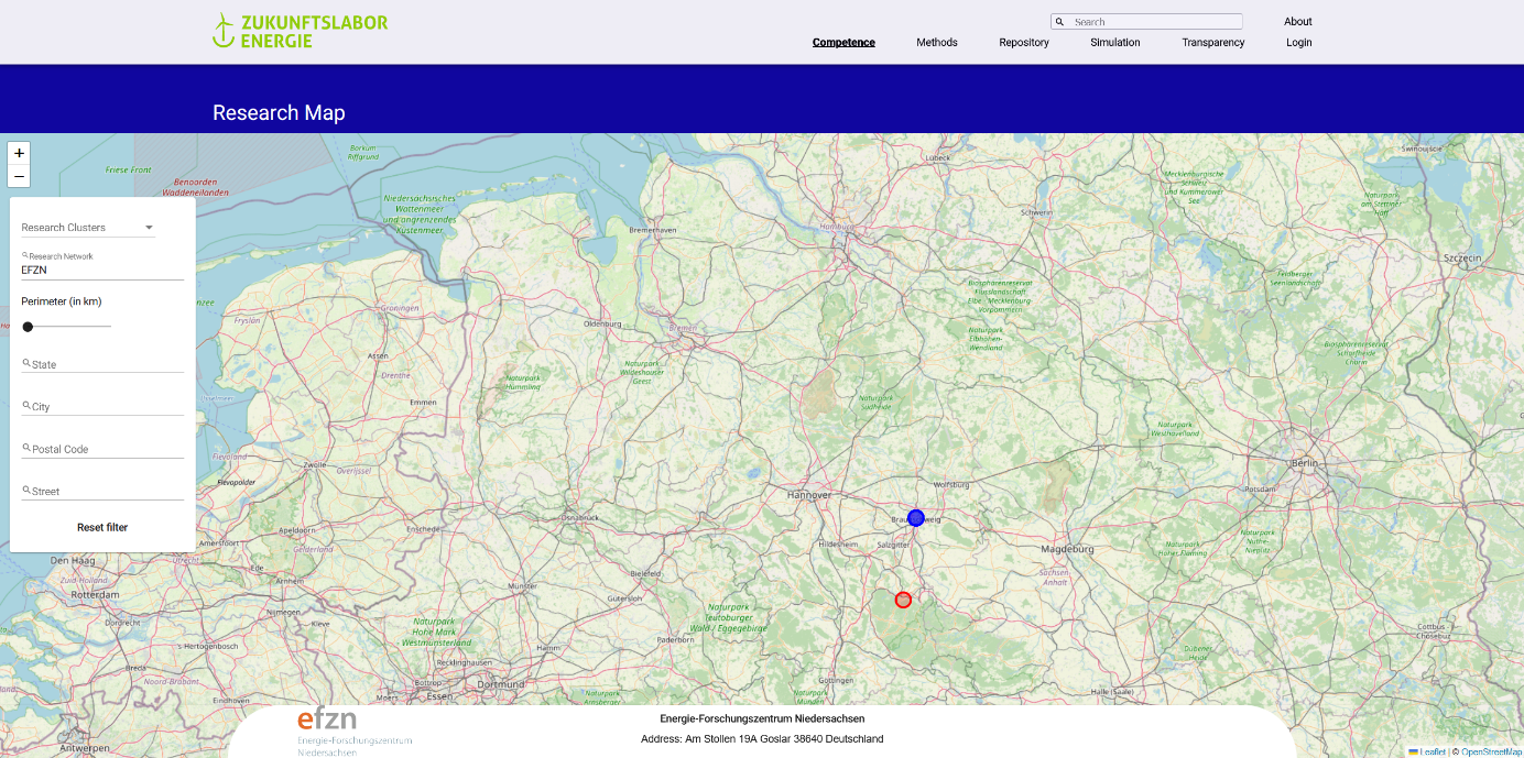 Landkarte ist zusehen