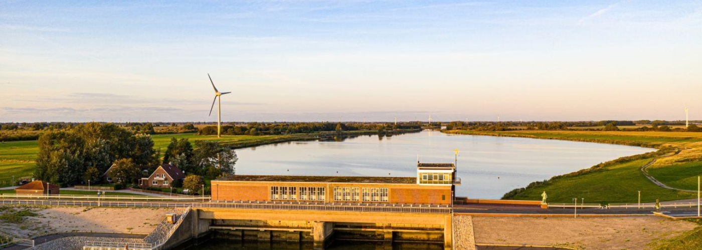 Bild der Mündung in die Ems.